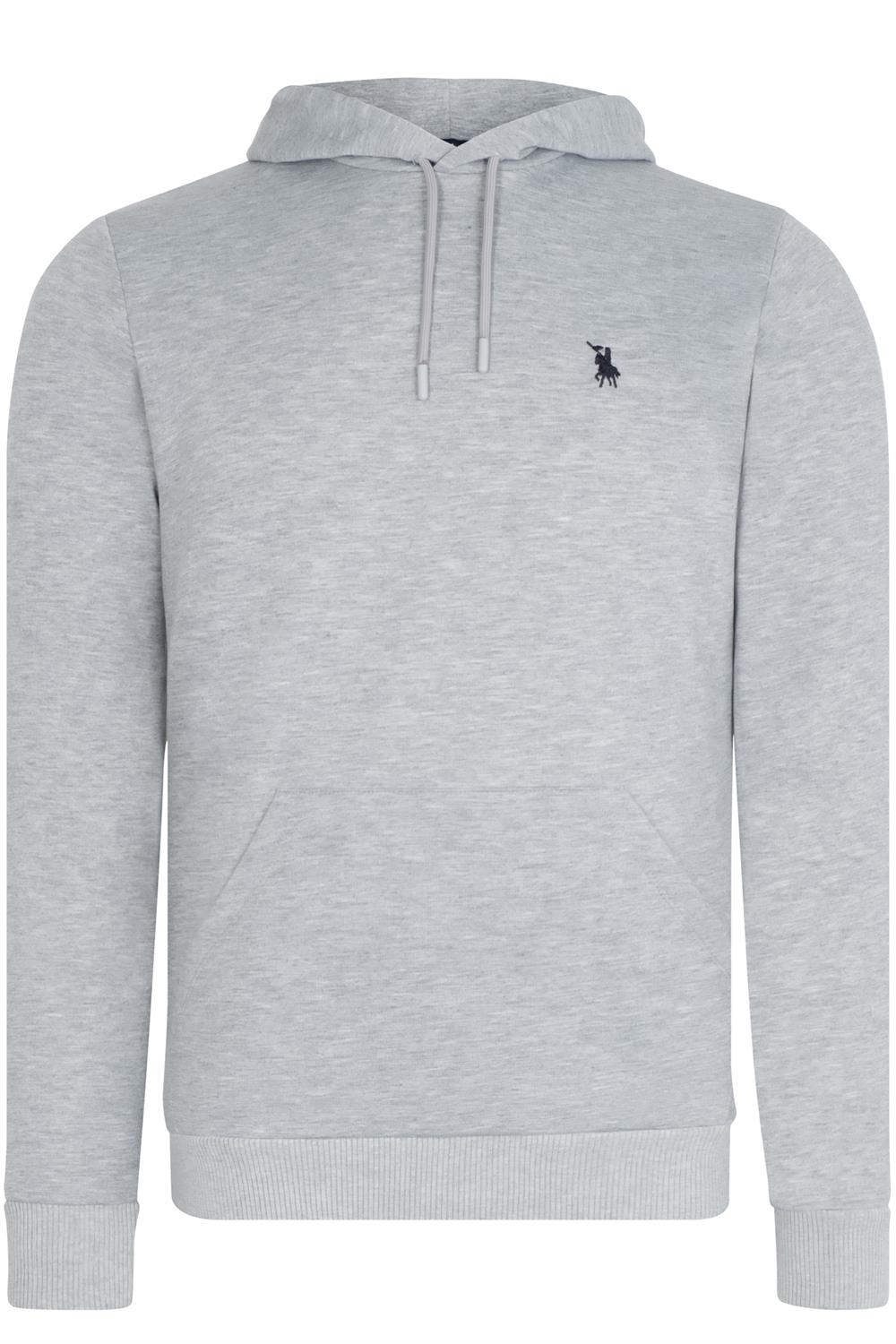 V4011 DEWBERRY MENS HOODED SWEATSHIRT-GREY