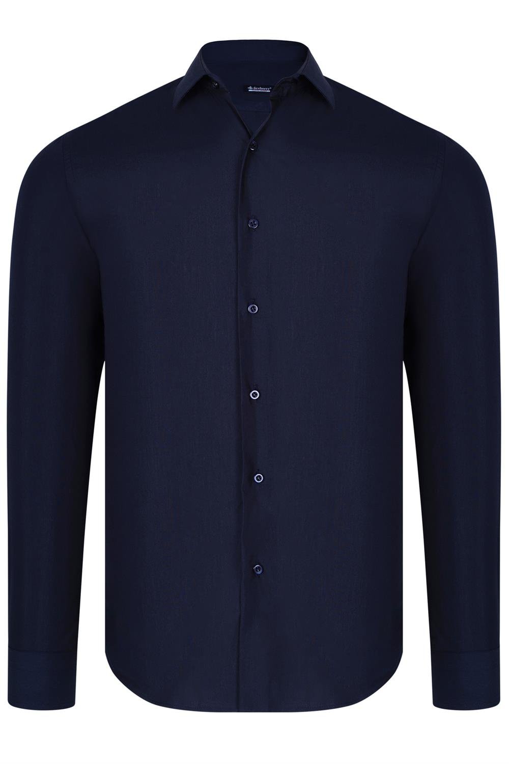 FIVE SET G726 DEWBERRY SHIRT-BLACK-WHITE-NAVY BLUE-BLUE-LILAC