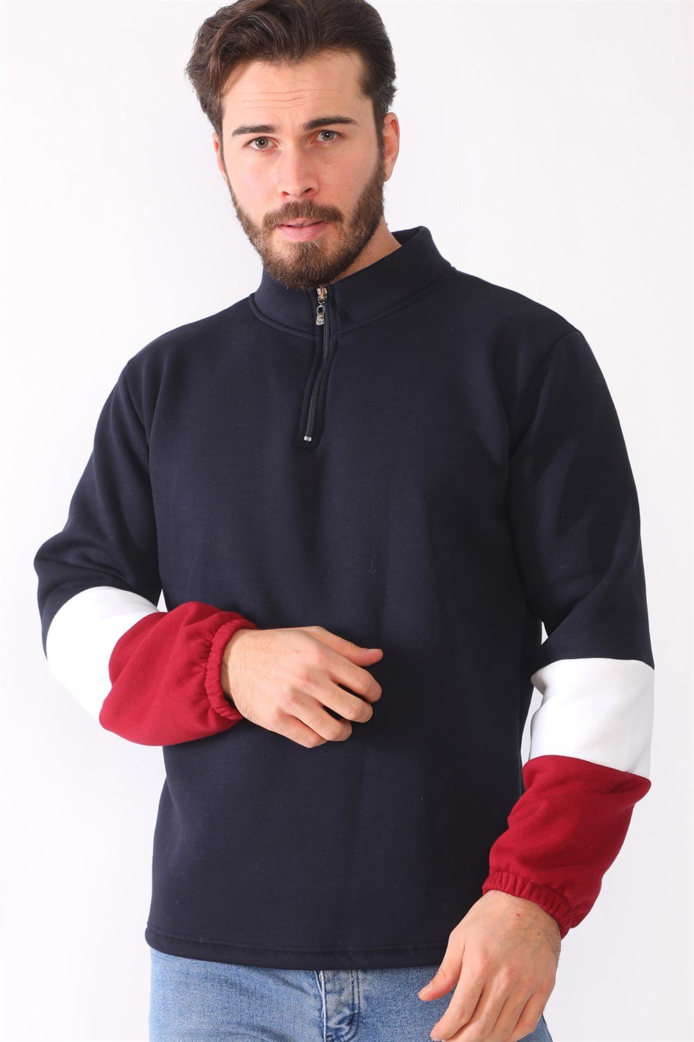 1041 DEWBERRY MEN'S SWEATSHIRT-NAVY BLUE