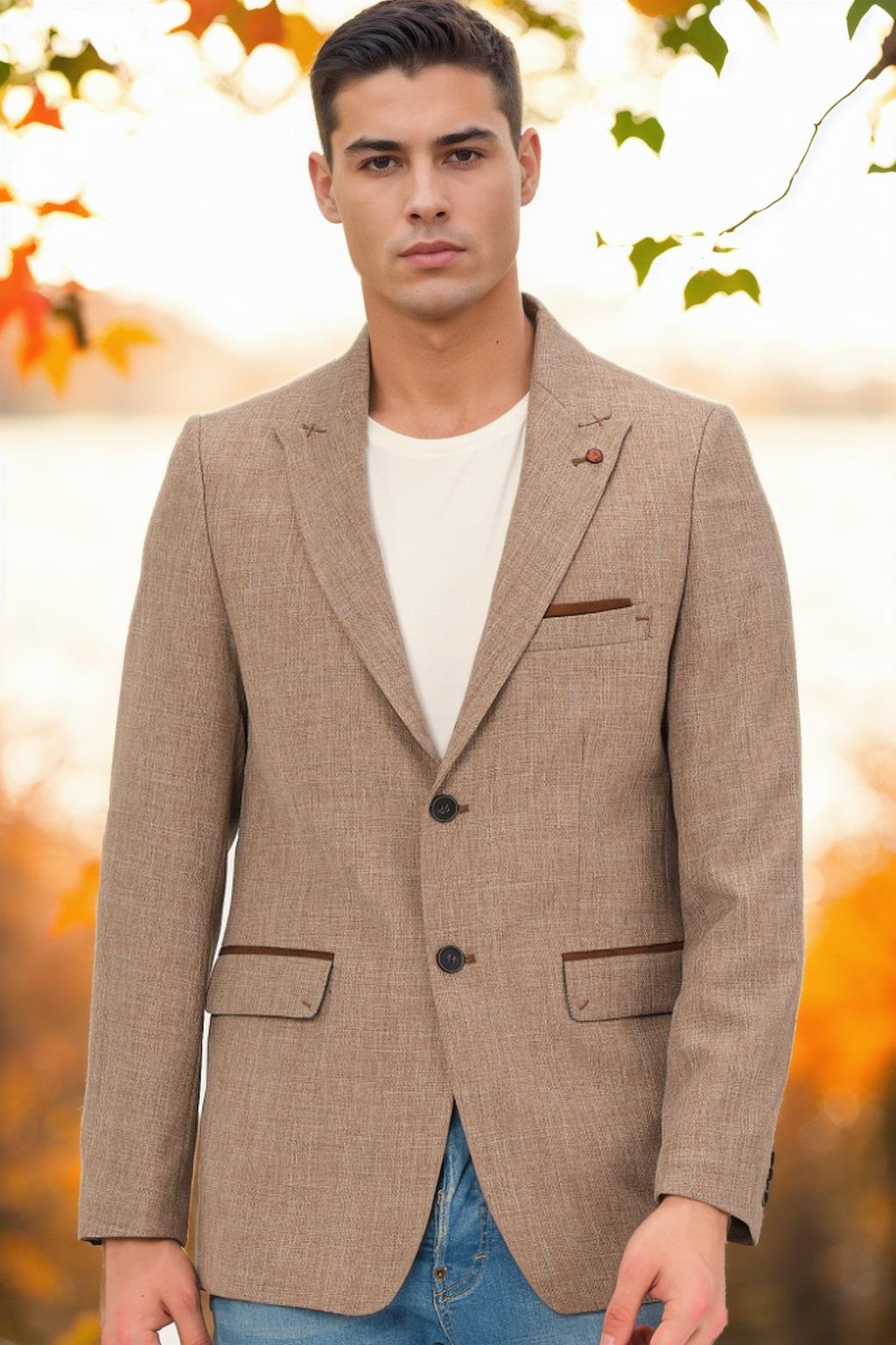 C5057 DEWBERRY MEN&#039;S JACKET-BROWN
