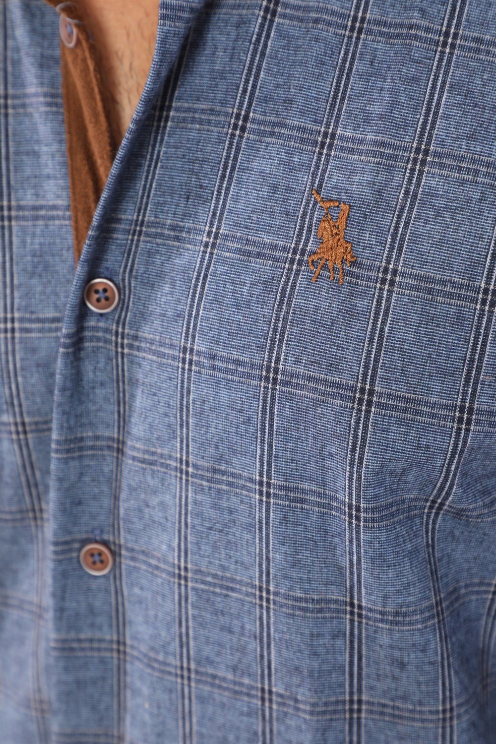 G711 DEWBERRY MEN&#039;S SHIRT-NAVY BLUE