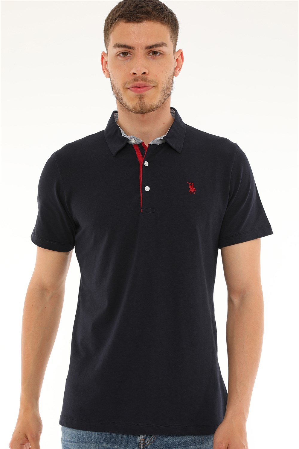 Tricou polo de barbati, dewberry