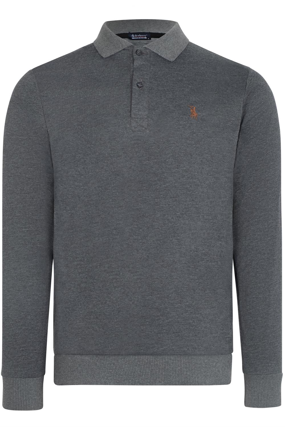 TRIPLE SET V4007 DEWBERRY MEN'S SWEATSHIRT-NAVY-ANTHRACITE-BURGUNDY