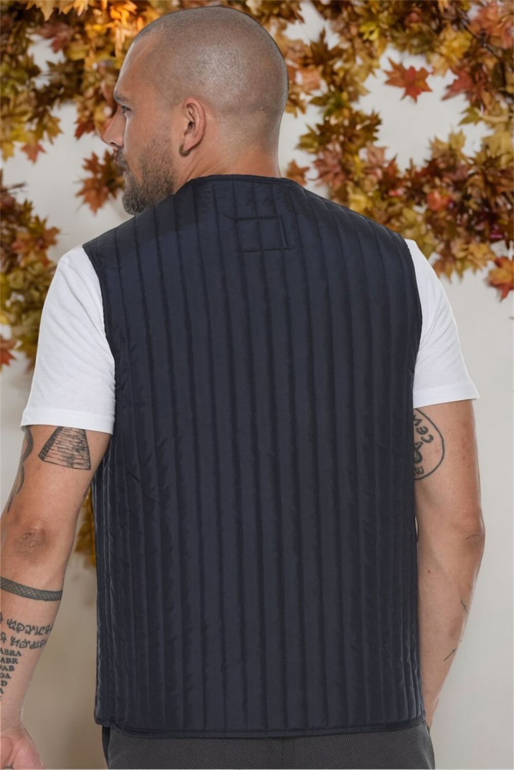 Y8611 DEWBERRY MEN&#039;S VEST-PLAIN NAVY BLUE