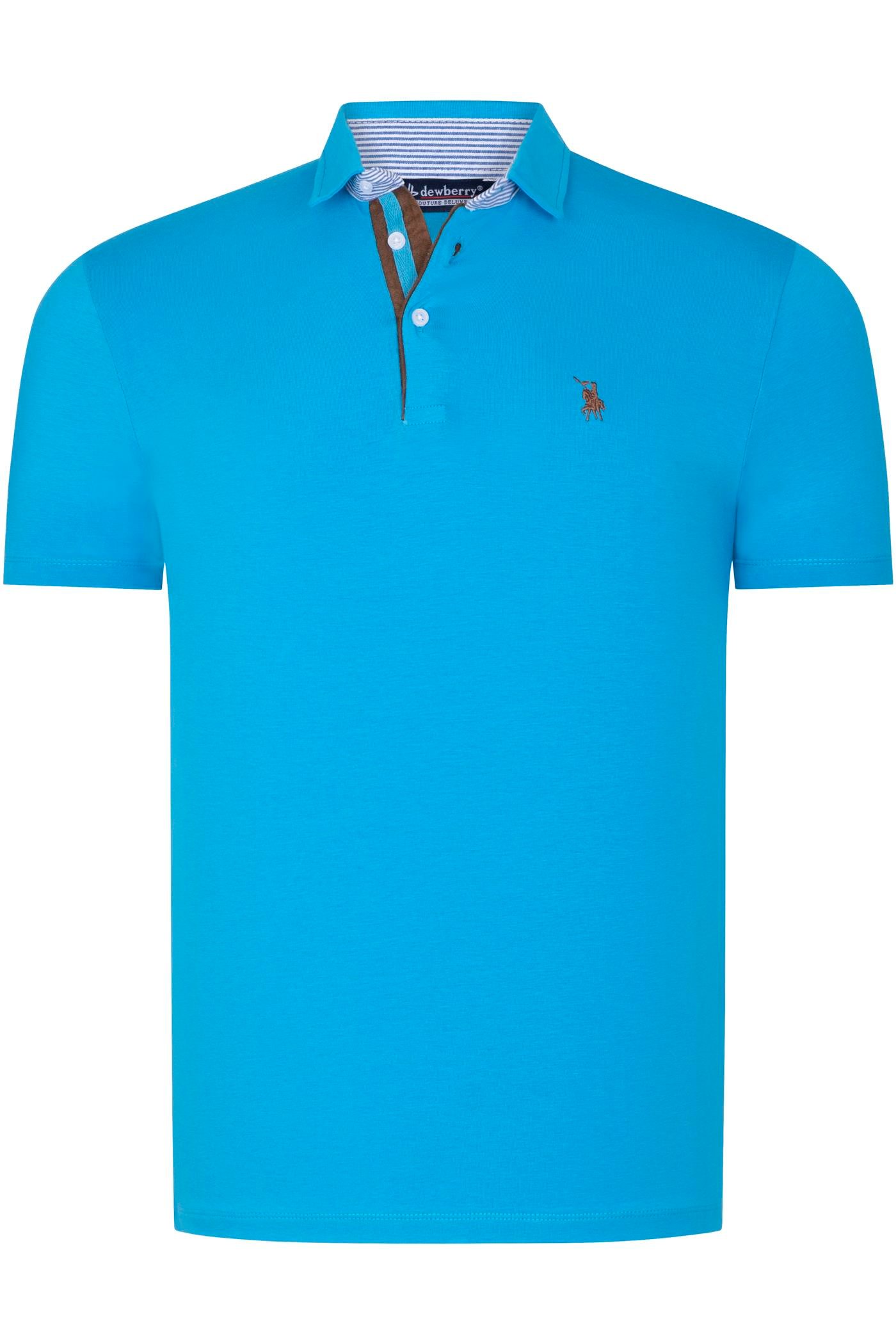 T9582 DEWBERRY MEN'S T-SHIRT-DARK TURQUOISE