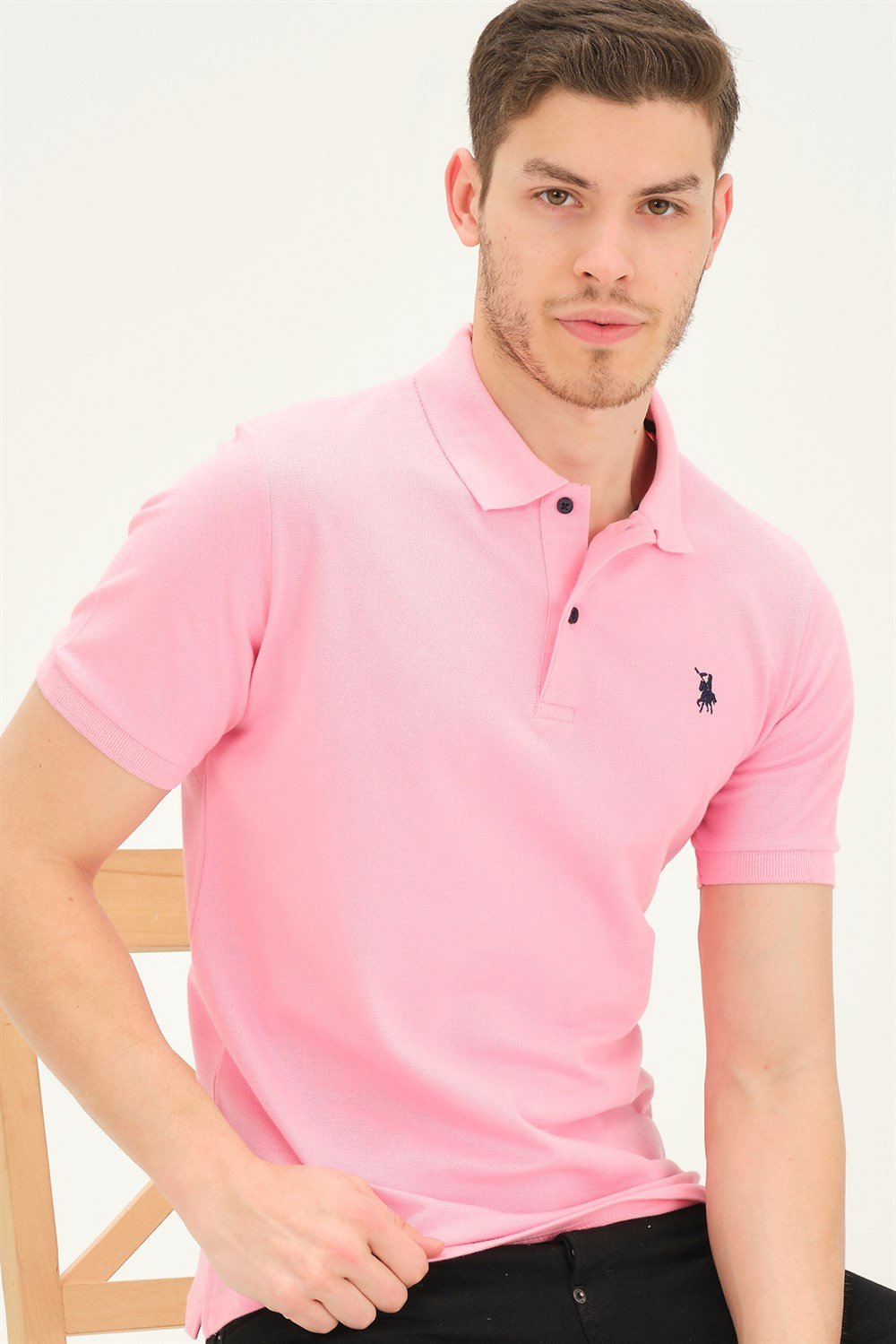 Tricou polo de barbati, dewberry