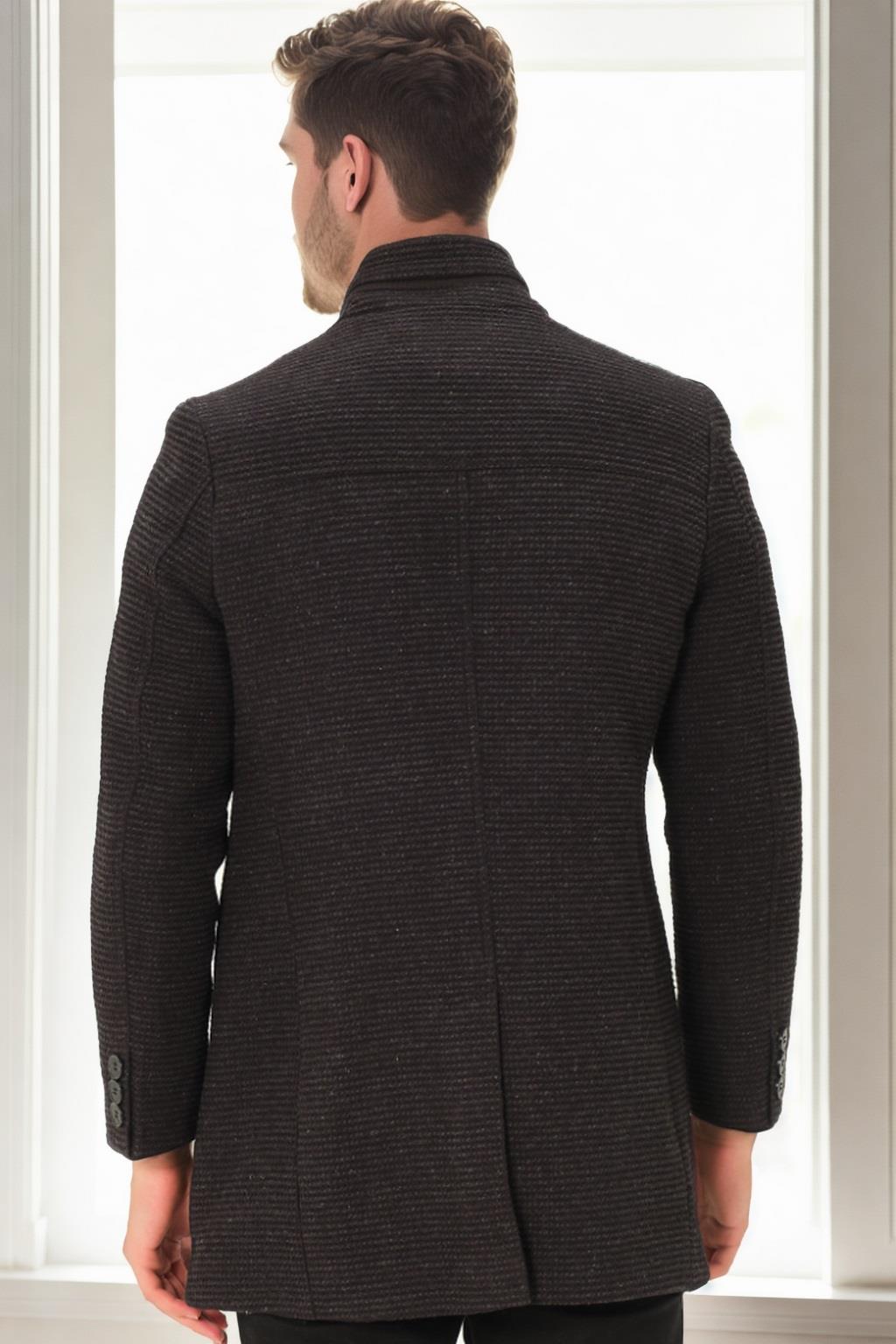 PLT8369 DEWBERRY COAT-PATTERNED BLACK-2