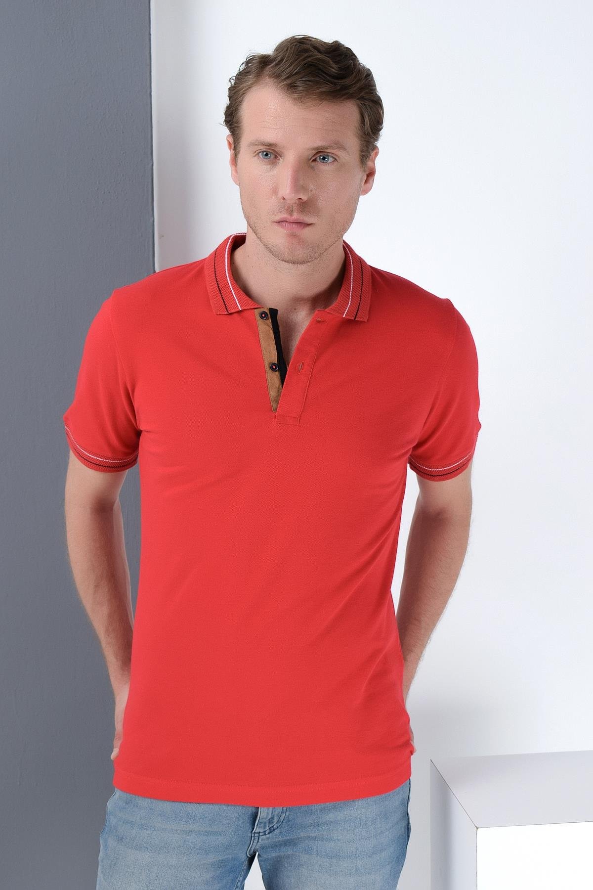 Tricou polo bordo pentru bărbați