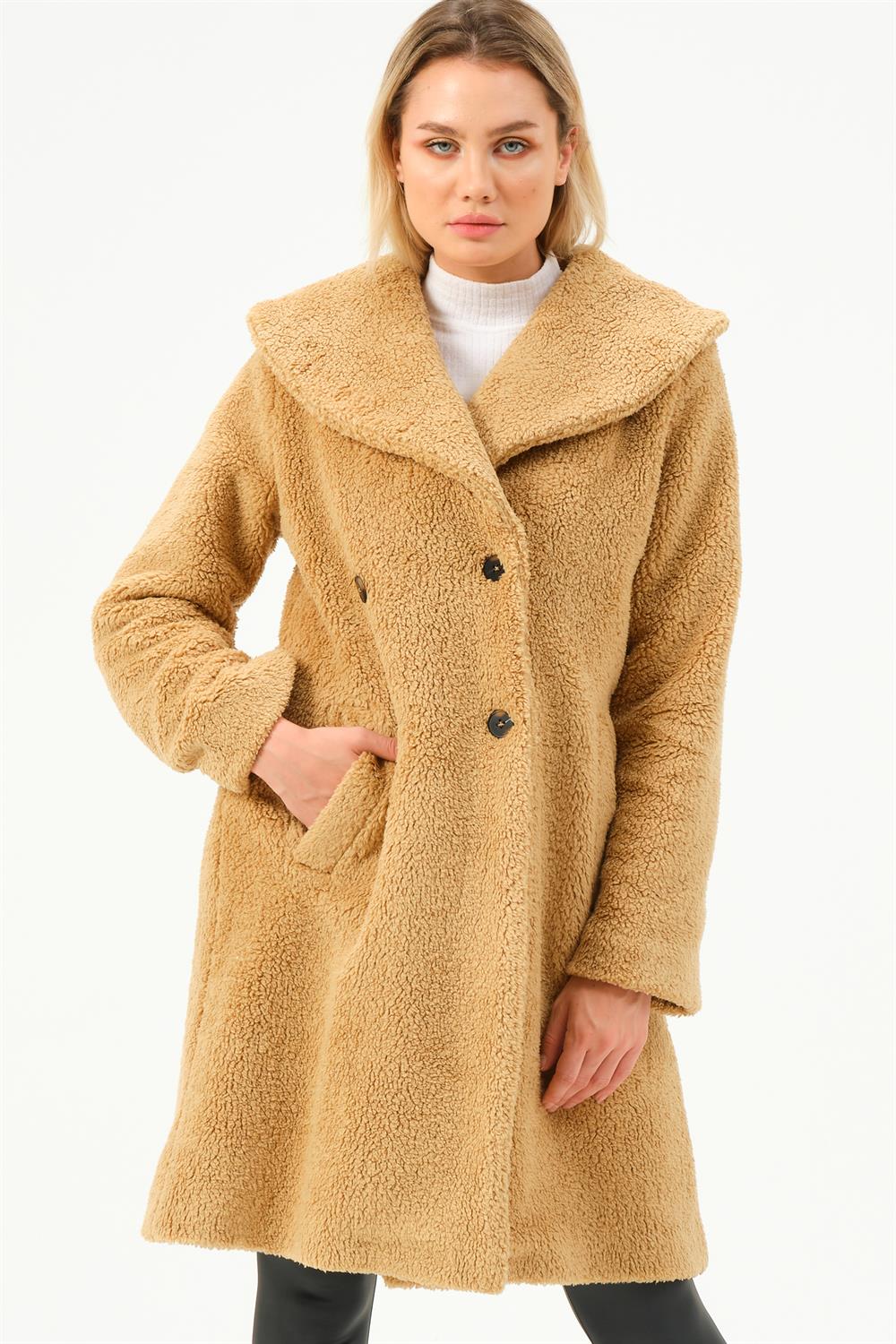 Z6776 DEWBERRY WOMEN'S TOPPER-CAMEL