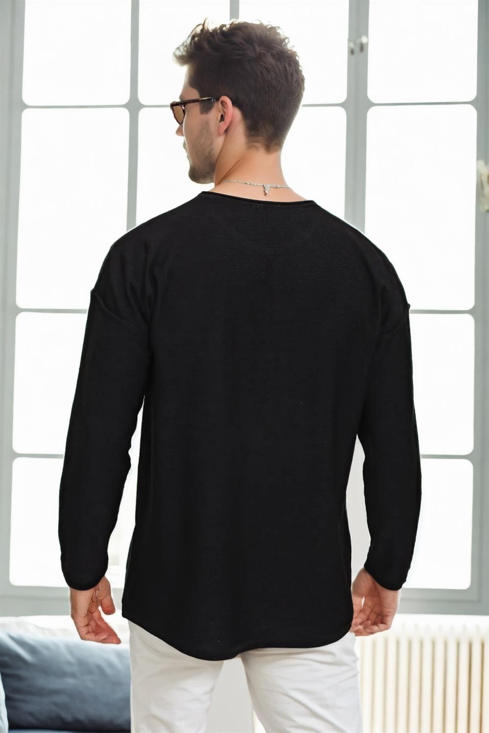 91626 Dewberry Knitwear Mens Sweater-BLACK
