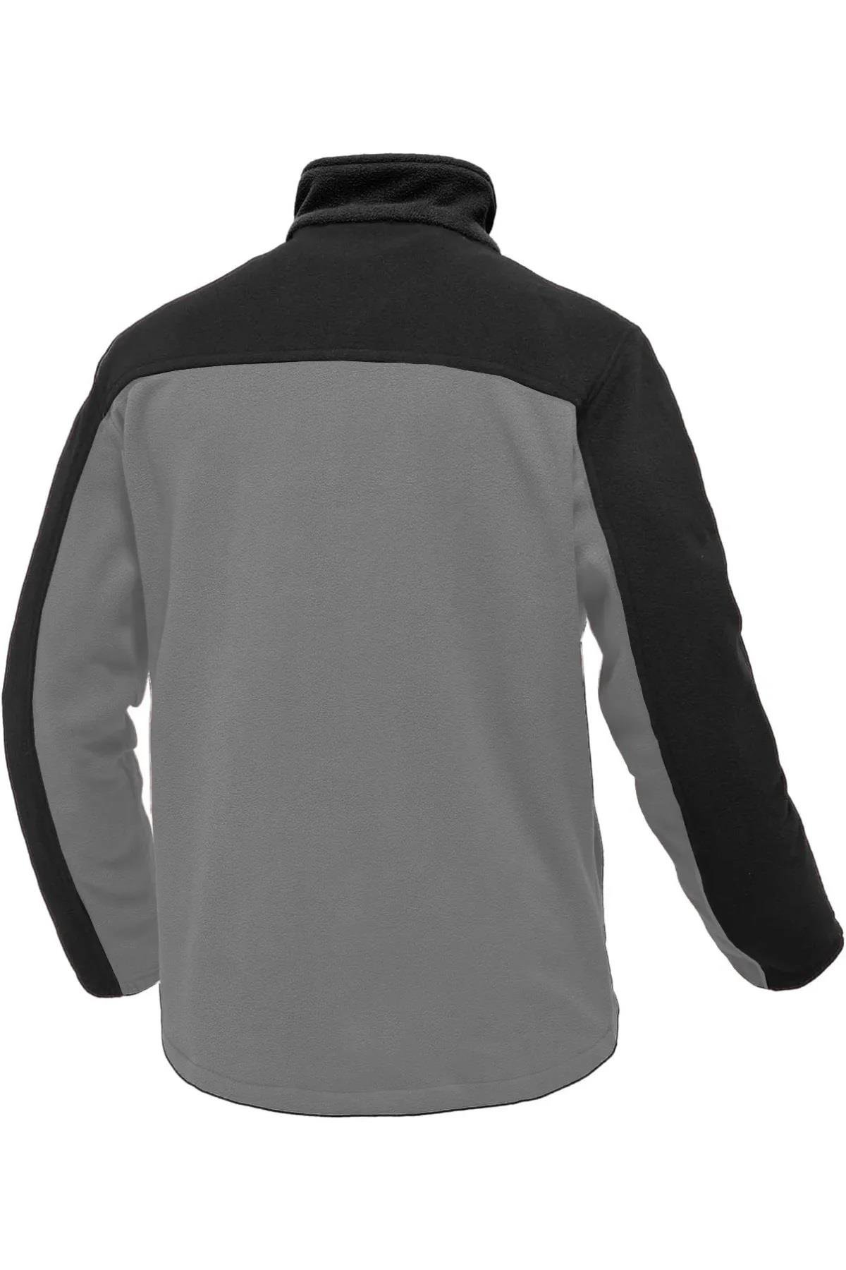 10914 Dewberry Zippered Mens Fleece Jacket-DARK GREY