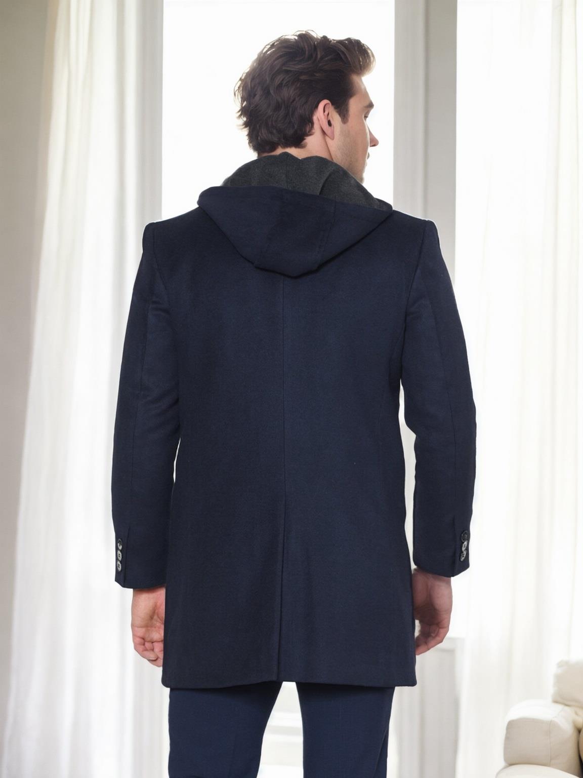 PLT9376 DEWBERRY MEN&#039;S COAT-NAVY BLUE
