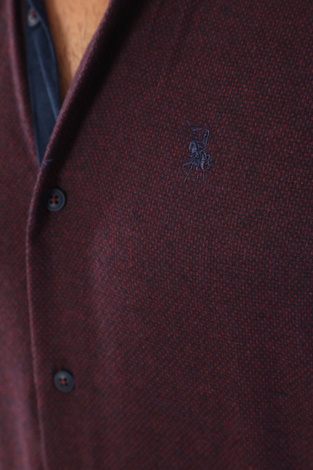 G710 DEWBERRY MEN'S SHIRT-BURGUNDY