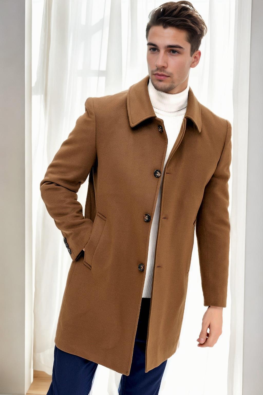 PLT9364 DEWBERRY MEN&#039;S COAT-CAMEL