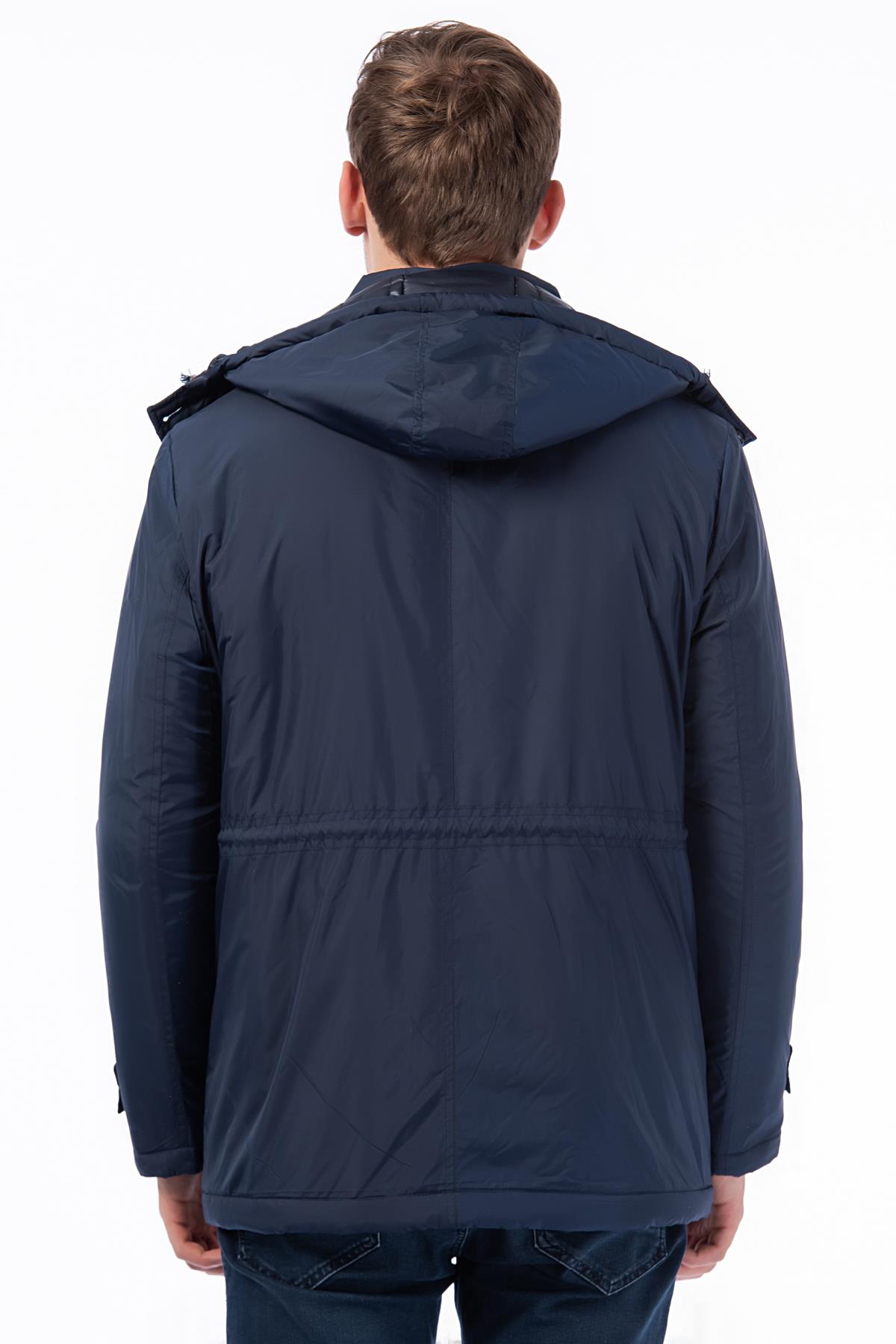 M8624 DEWBERRY MEN&#039;S COAT-PLAIN NAVY BLUE