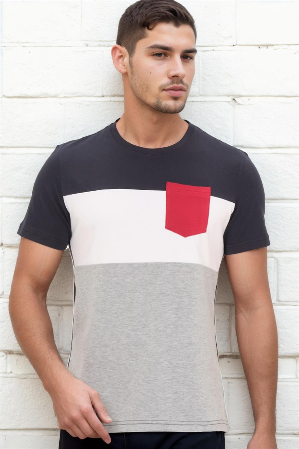 T8592 DEWBERRY MENS T-SHIRT-DARK NAVY BLUE