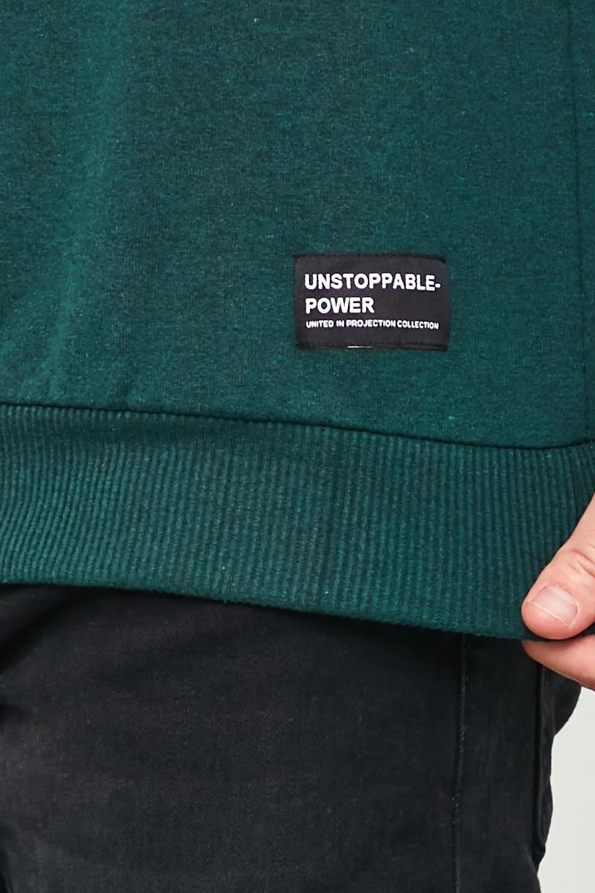 12612 Dewberry Hooded Kangaroo Pocket Mens Sweatshirt-DARK GREEN