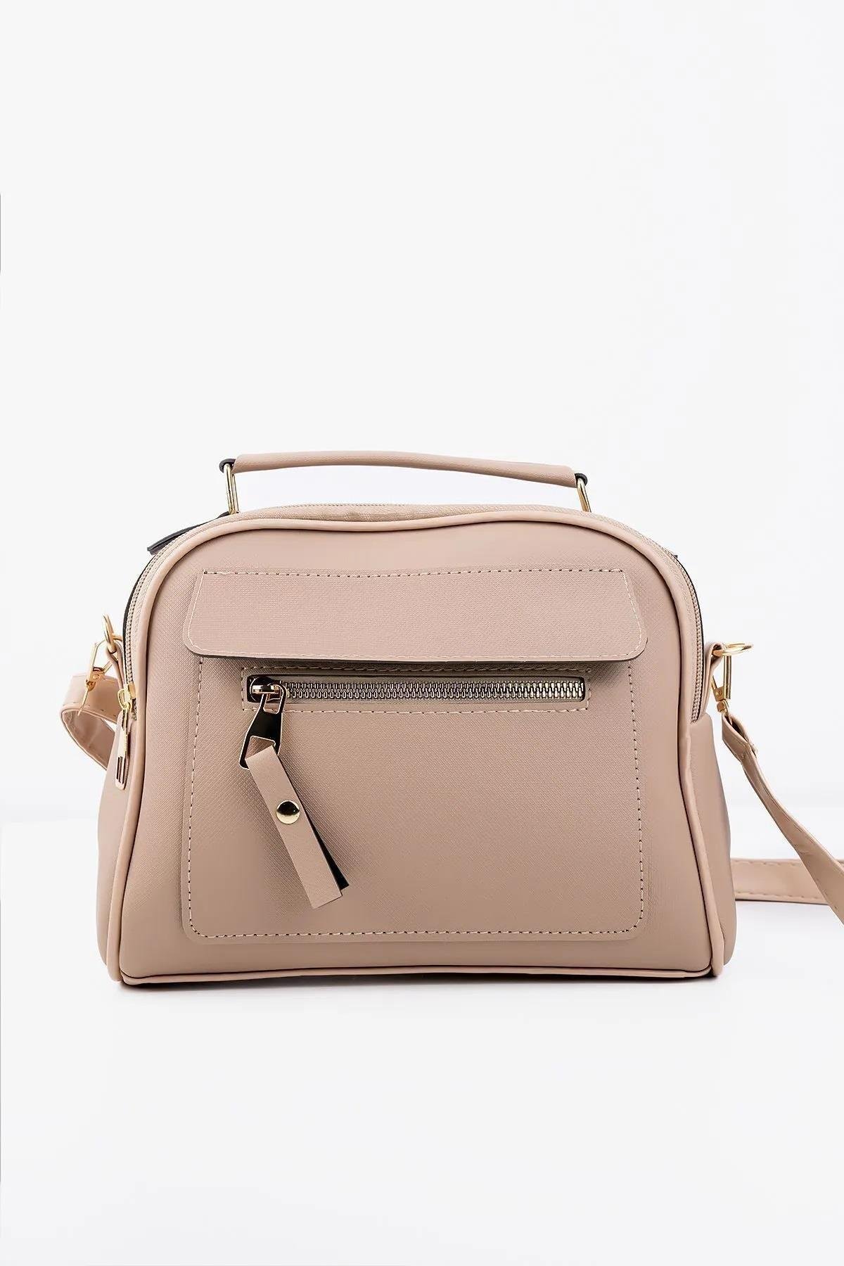 67330 Dewberry Womens 3 Compartment Adjustable Shoulder Bag-VİZON