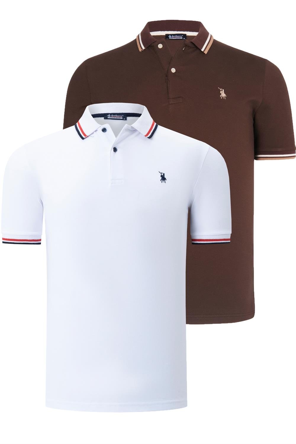 Tricou polo de barbati, dewberry
