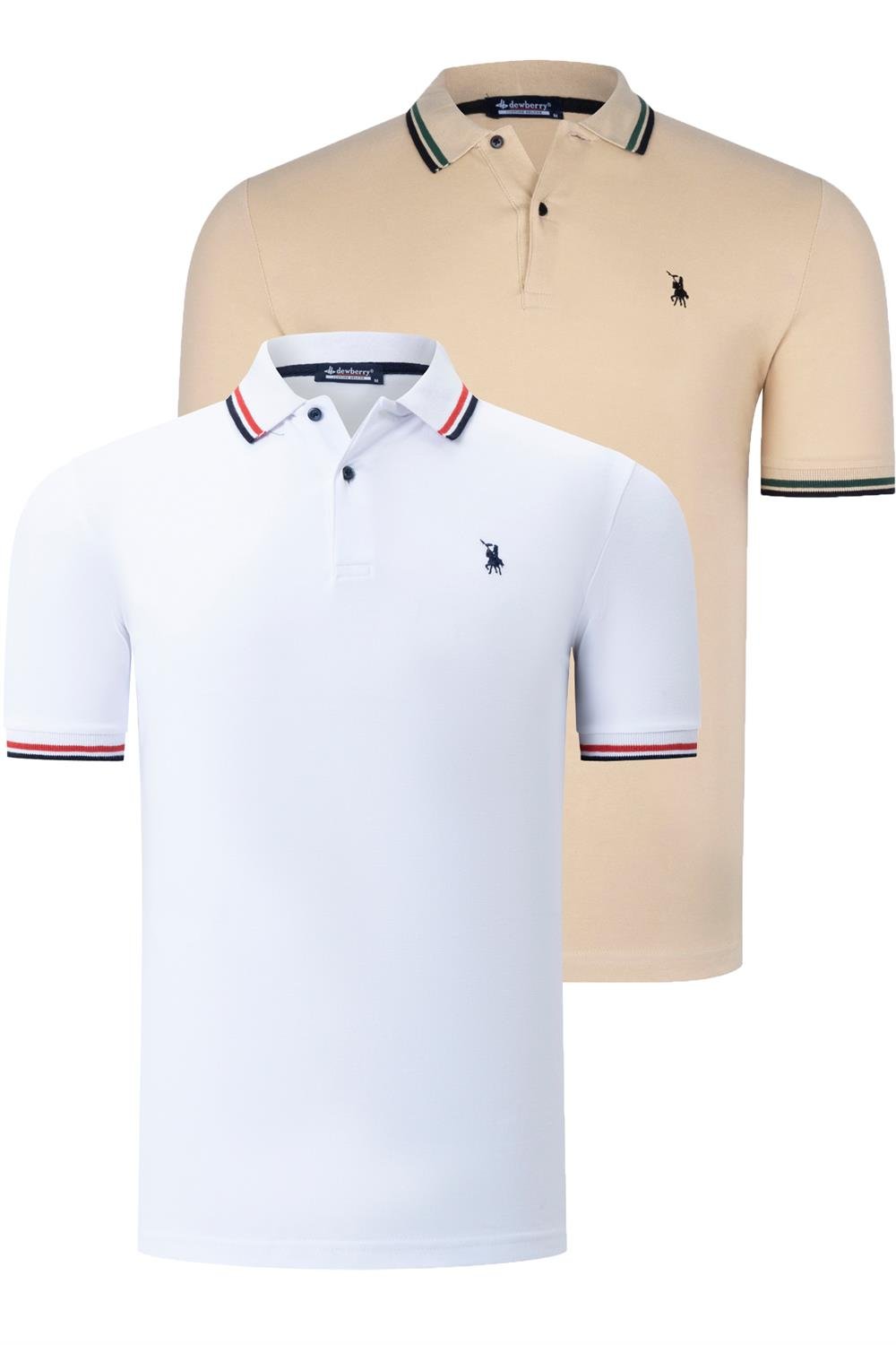 Tricou polo de barbati, dewberry