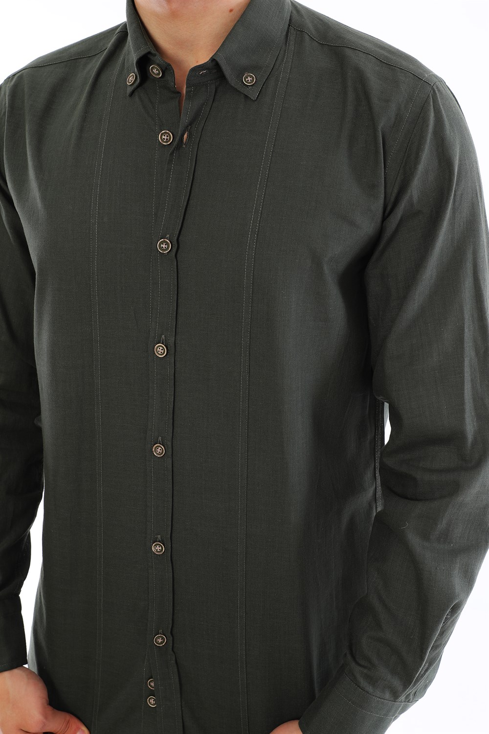 G721 DEWBERRY MEN'S SHIRT-KHAKI