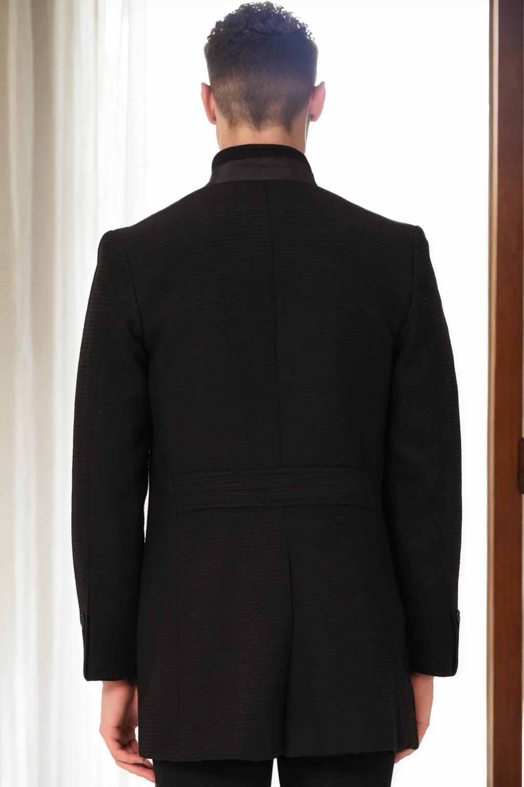 PLT9367 DEWBERRY MEN'S COAT-STRAIGHT BLACK