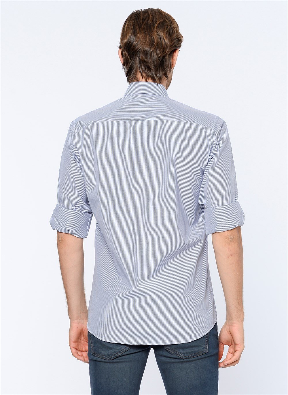 G601 DEWBERRY MEN&#039;S SHIRT-NAVY BLUE