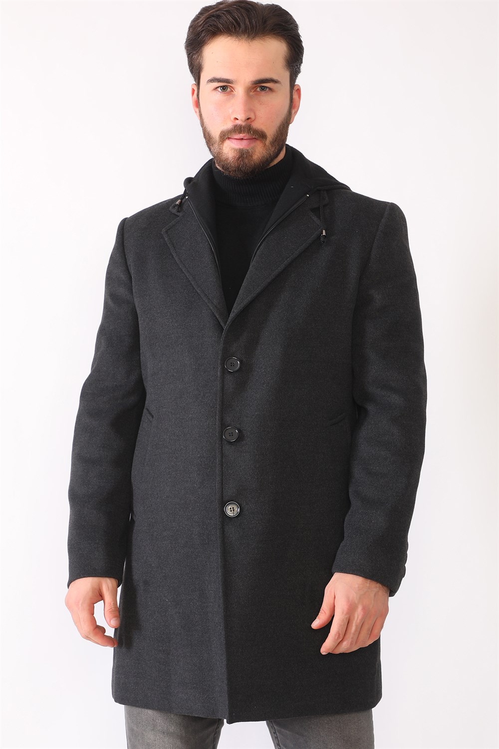 PLT8395 DEWBERRY BATTAL COAT-ANTHRACITE