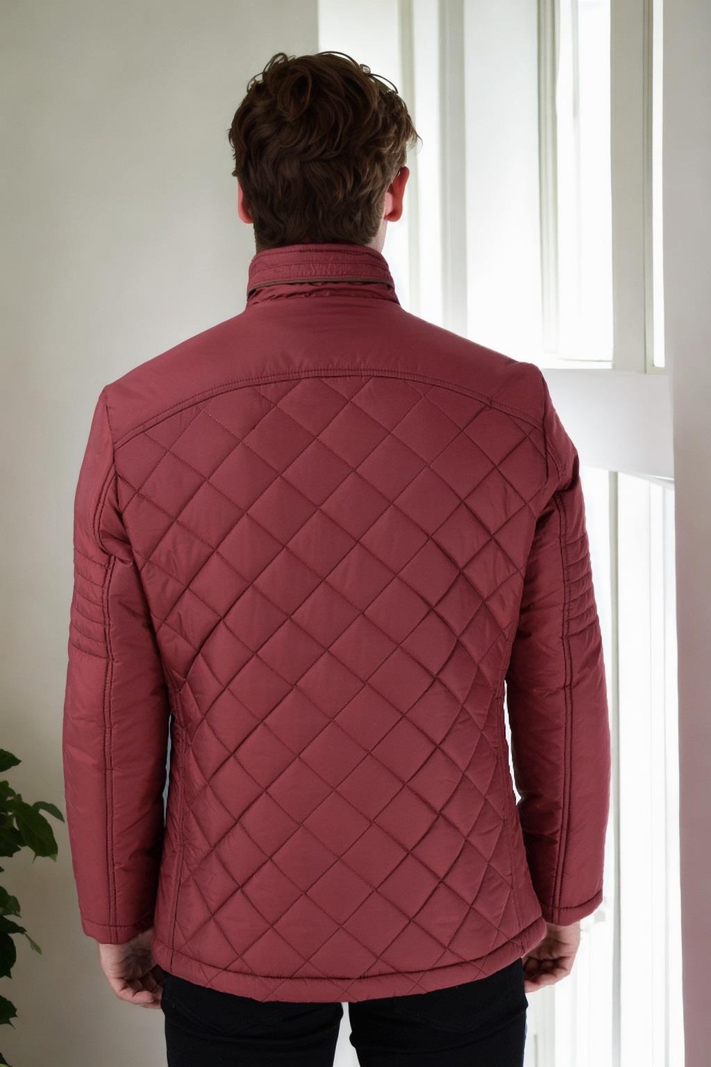 M8616 DEWBERRY MEN&#039;S COAT-BURGUNDY-1