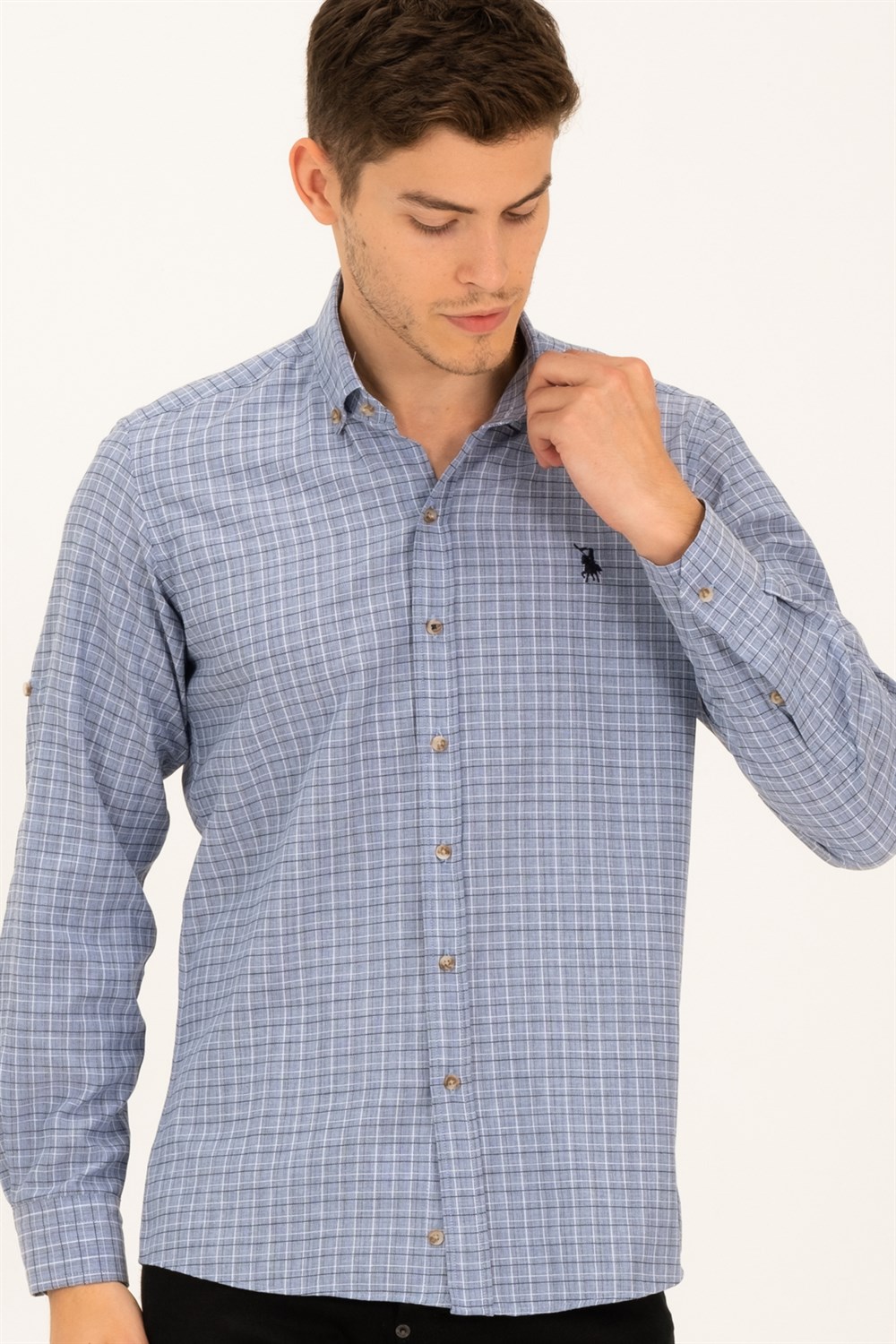 Camasa barbati, dewberry Patterned