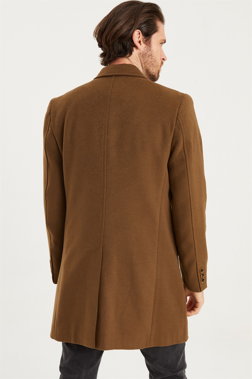 PLT8398 DEWBERRY MEN'S COAT-CAMEL