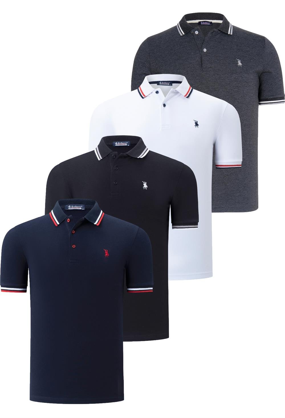 Tricou polo barbati dewberry