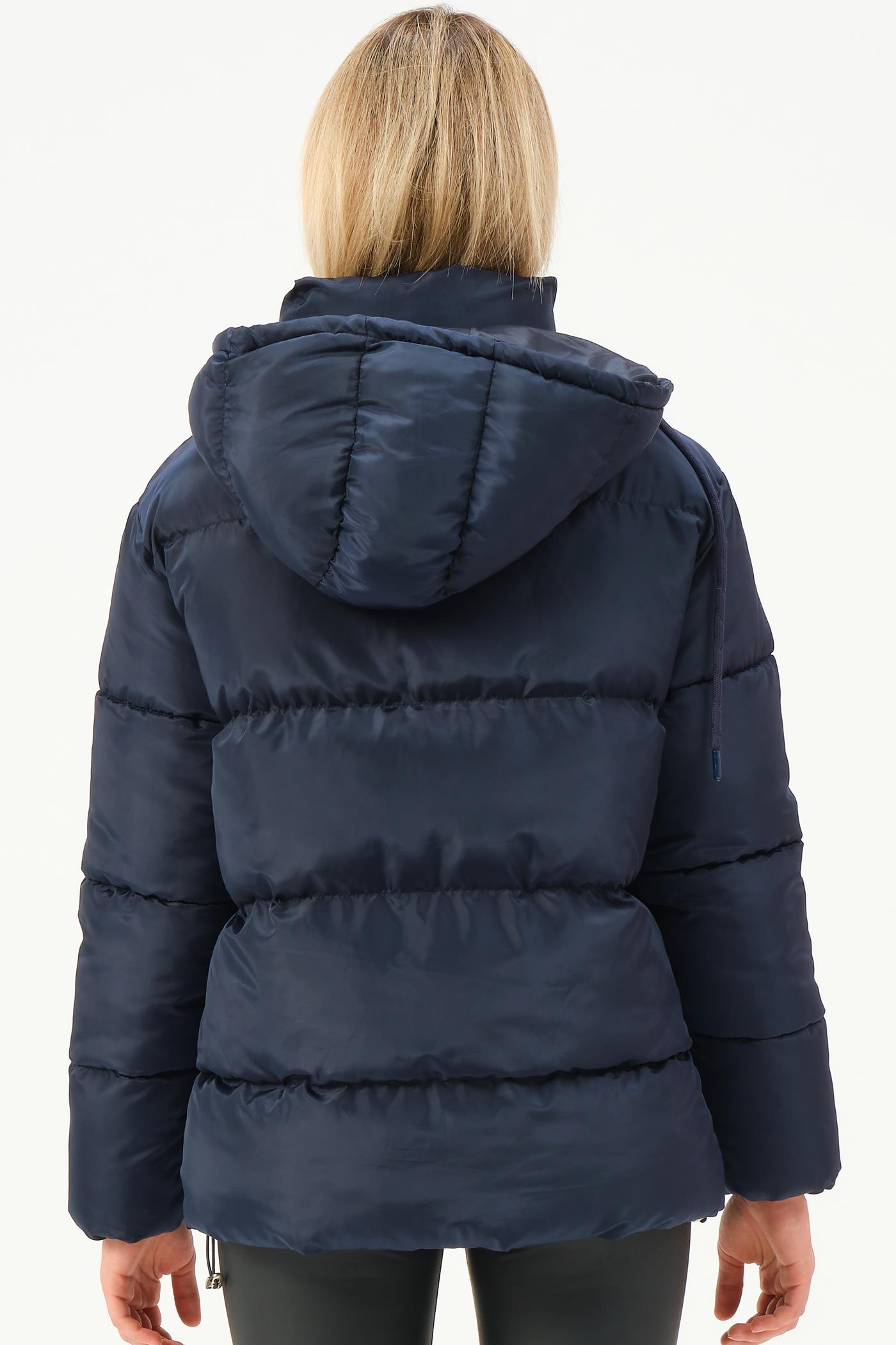 Z6769 DEWBERRY WOMEN'S COAT-NAVY-1