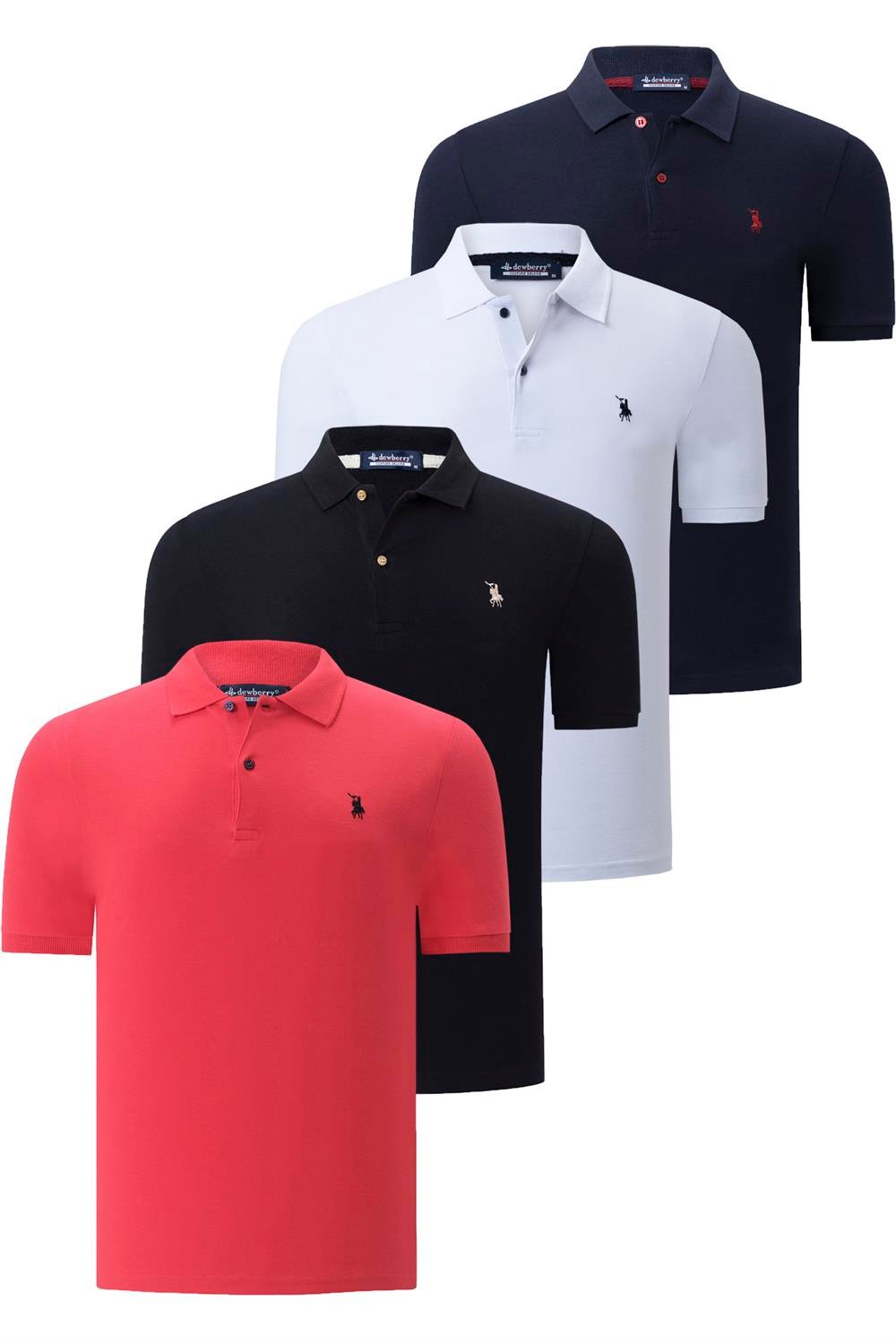 Tricou polo de barbati, dewberry