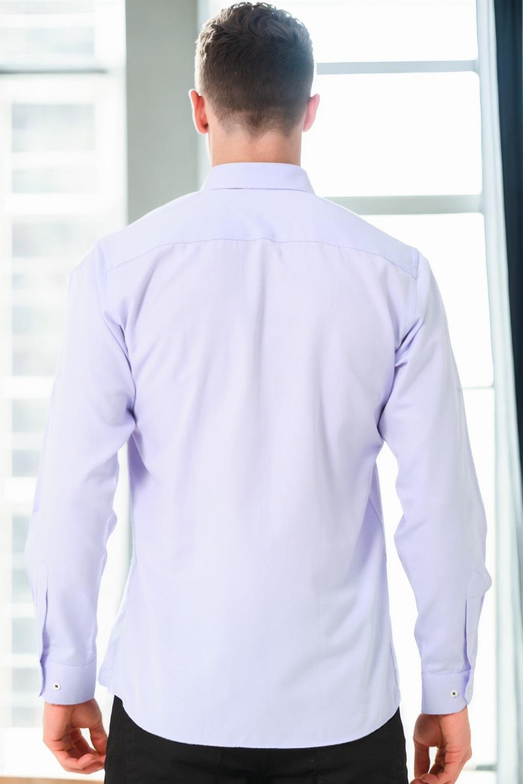 G974 DEWBERRY MEN&#039;S SHIRT-LILAC