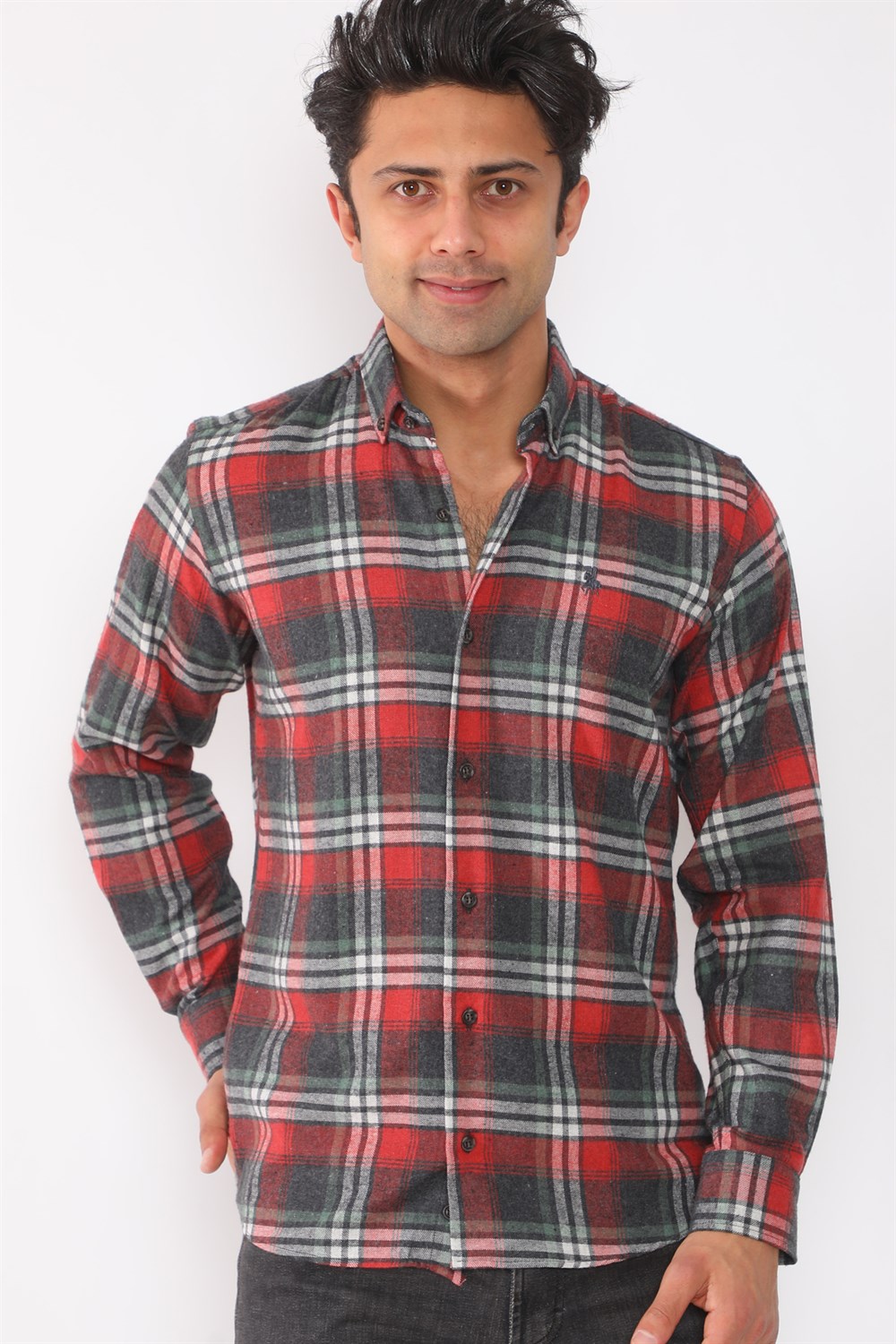 G706 DEWBERRY MEN'S SHIRT-ANTHRACITE