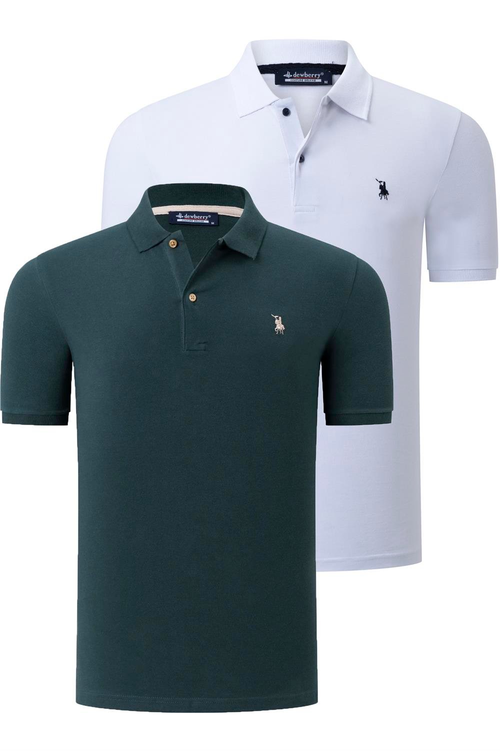 Tricou polo de barbati, dewberry