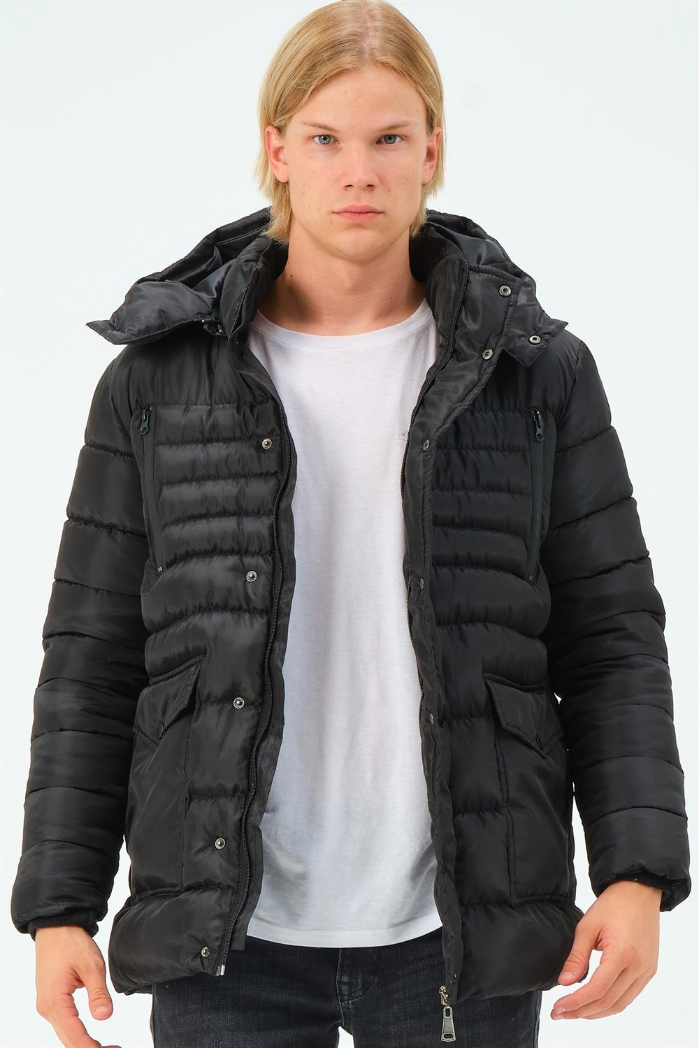 M8657 DEWBERRY MEN&#039;S COAT-BLACK