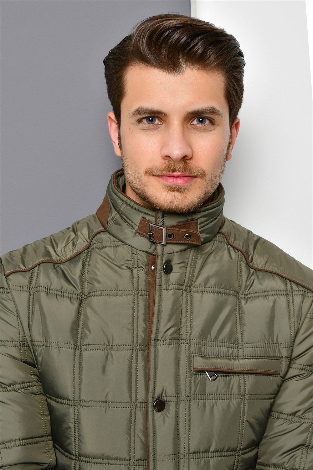 M8640 DEWBERRY MEN&#039;S COAT-KHAKI