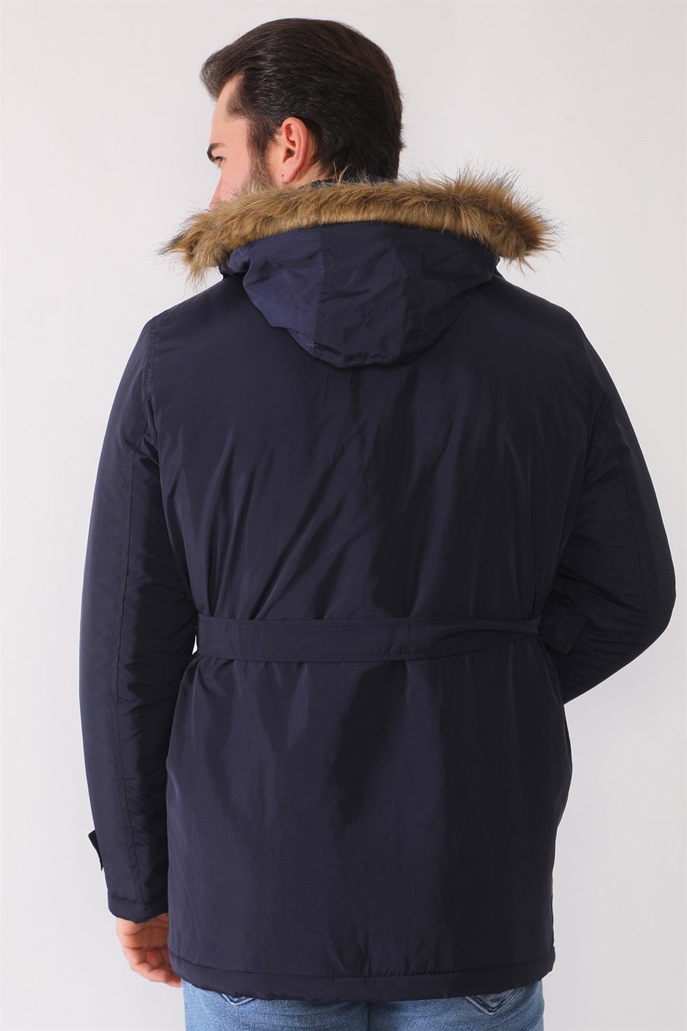 M8633 DEWBERRY MEN&#039;S COAT-NAVY BLUE