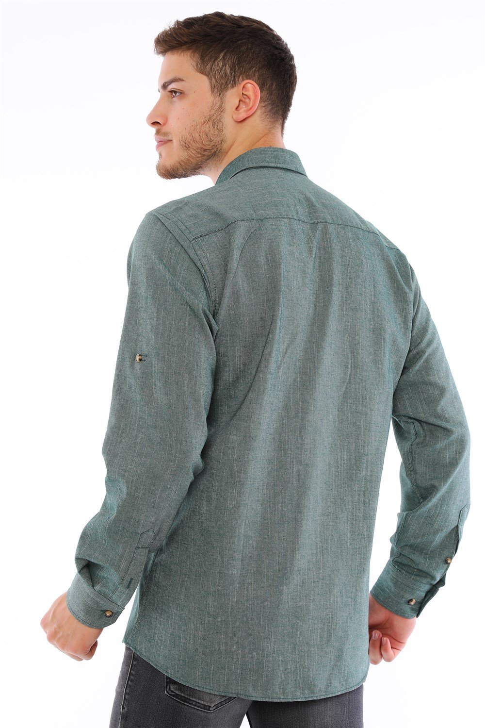 G723 DEWBERRY MEN'S SHIRT-KHAKI