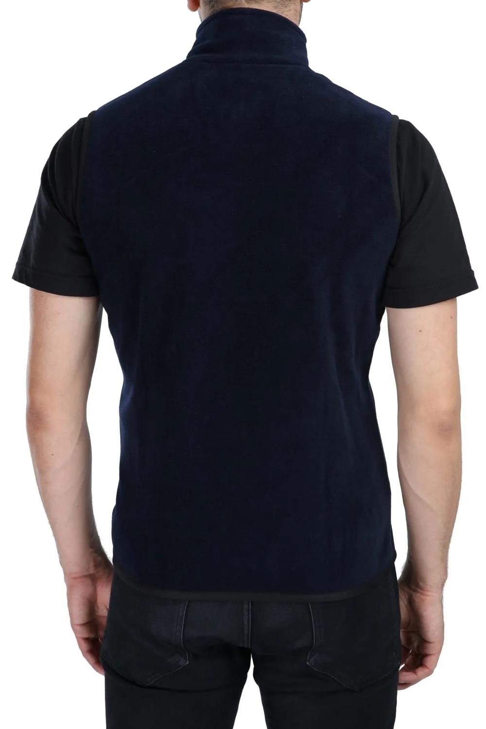 79233 Dewberry Ghsy Multi-Pocket Fleece Mens Vest-NAVY