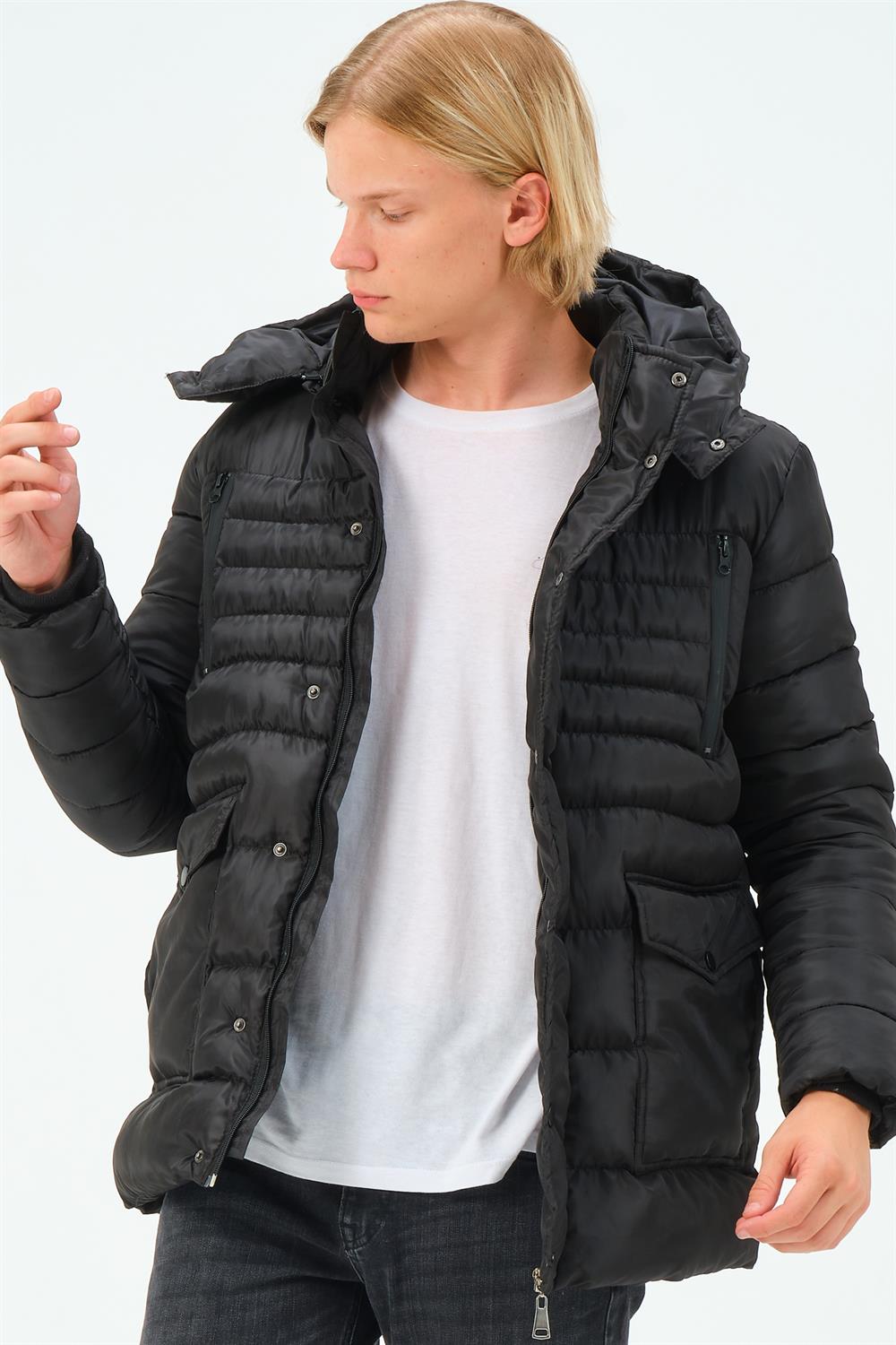 M8657 DEWBERRY MEN&#039;S COAT-BLACK