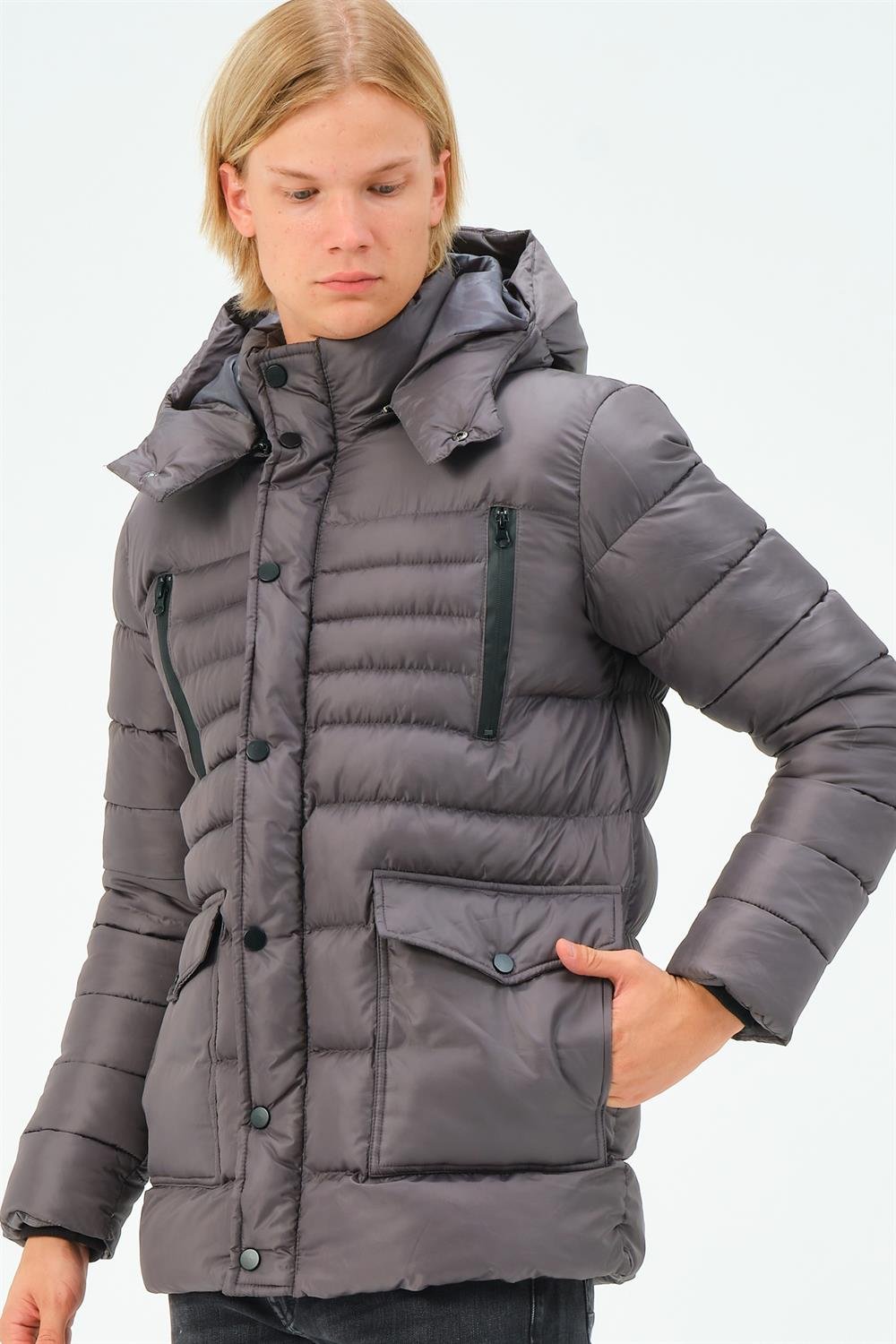 M8657 DEWBERRY MEN&#039;S COAT-ANTHRACITE