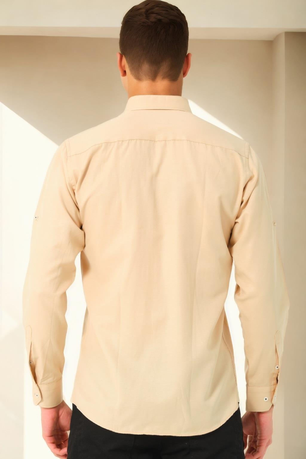 Cămașă bărbătească bej Dewberry