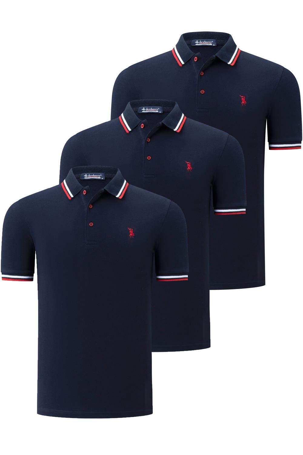 Tricou polo de barbati, dewberry