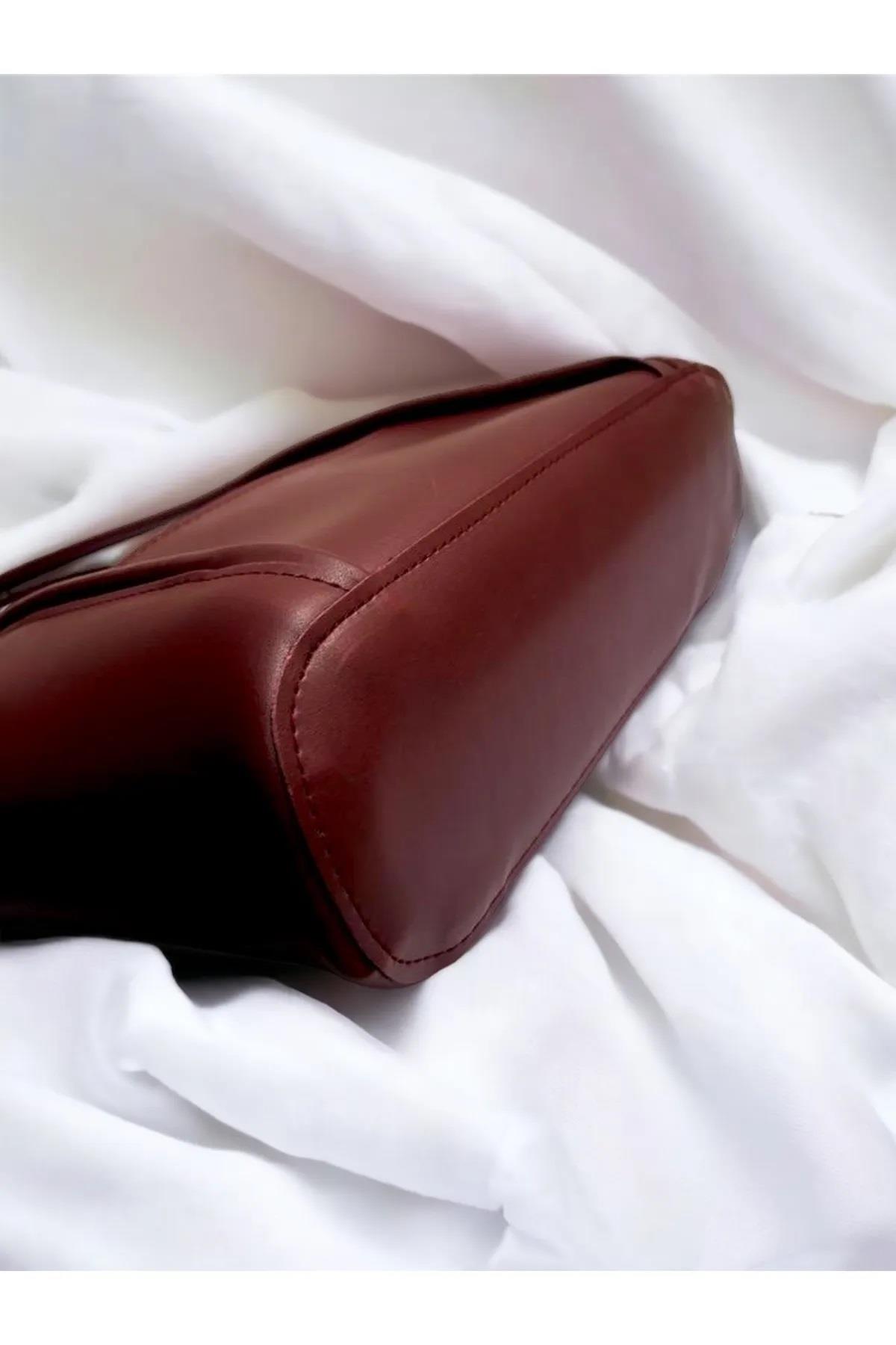 97735 Dewberry Classic Womens Shoulder Bag with Wallet-BORDO