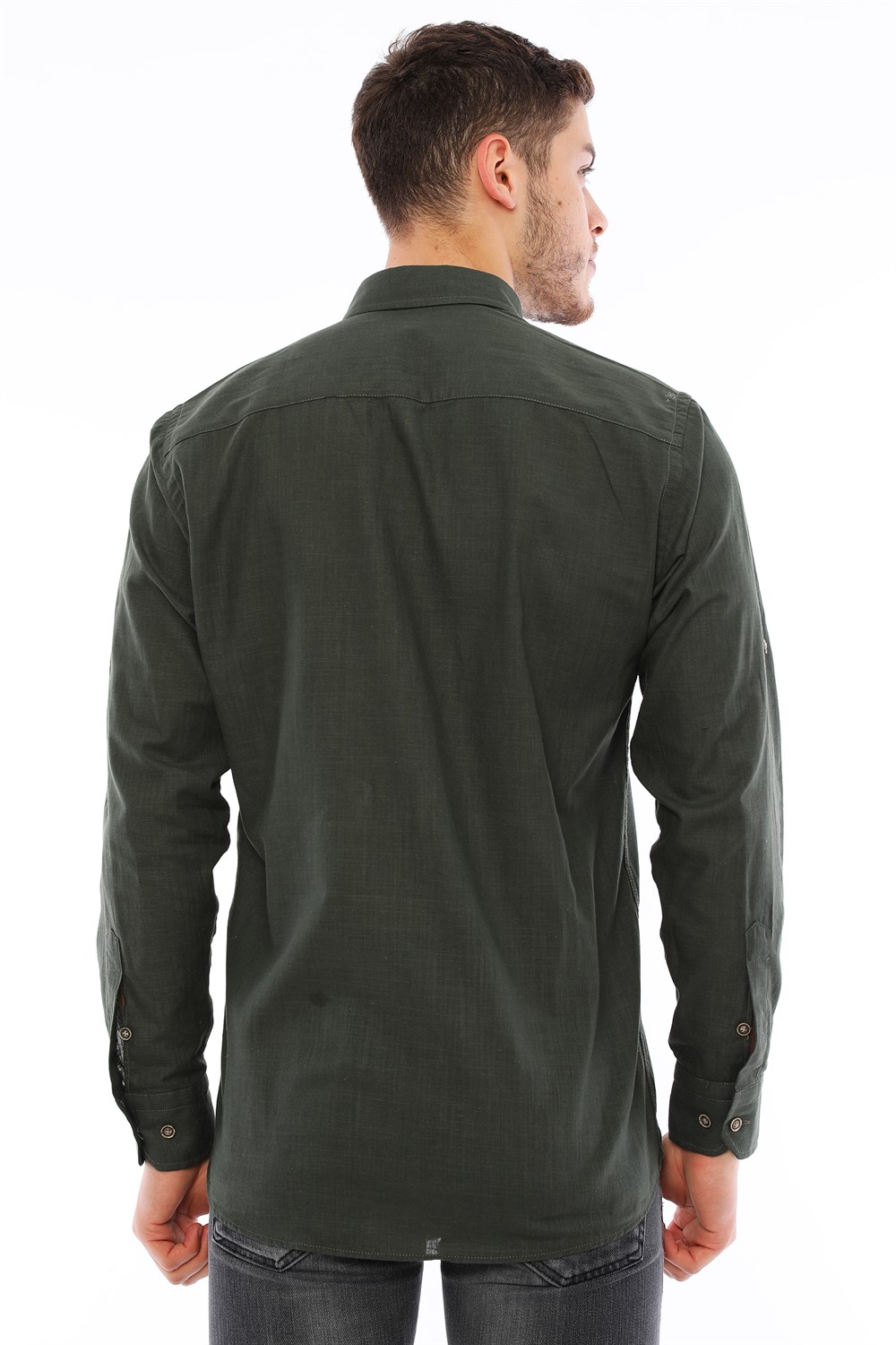 G721 DEWBERRY MEN'S SHIRT-KHAKI