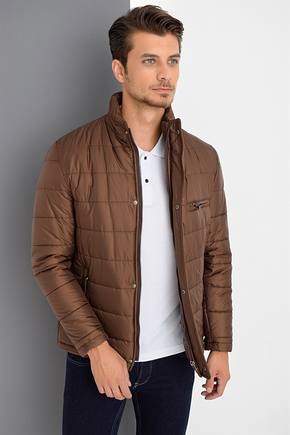 M8625 DEWBERRY MEN&#039;S COAT-BROWN