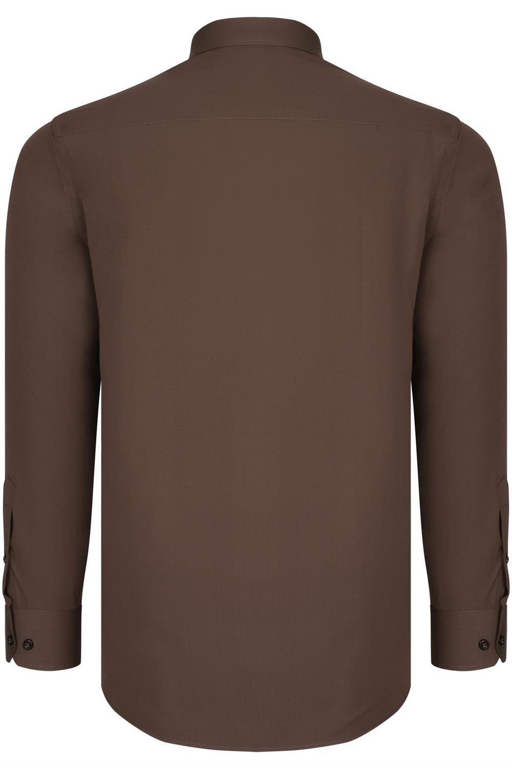 G726 DEWBERRY MEN&#039;S SHIRT-COFFEE
